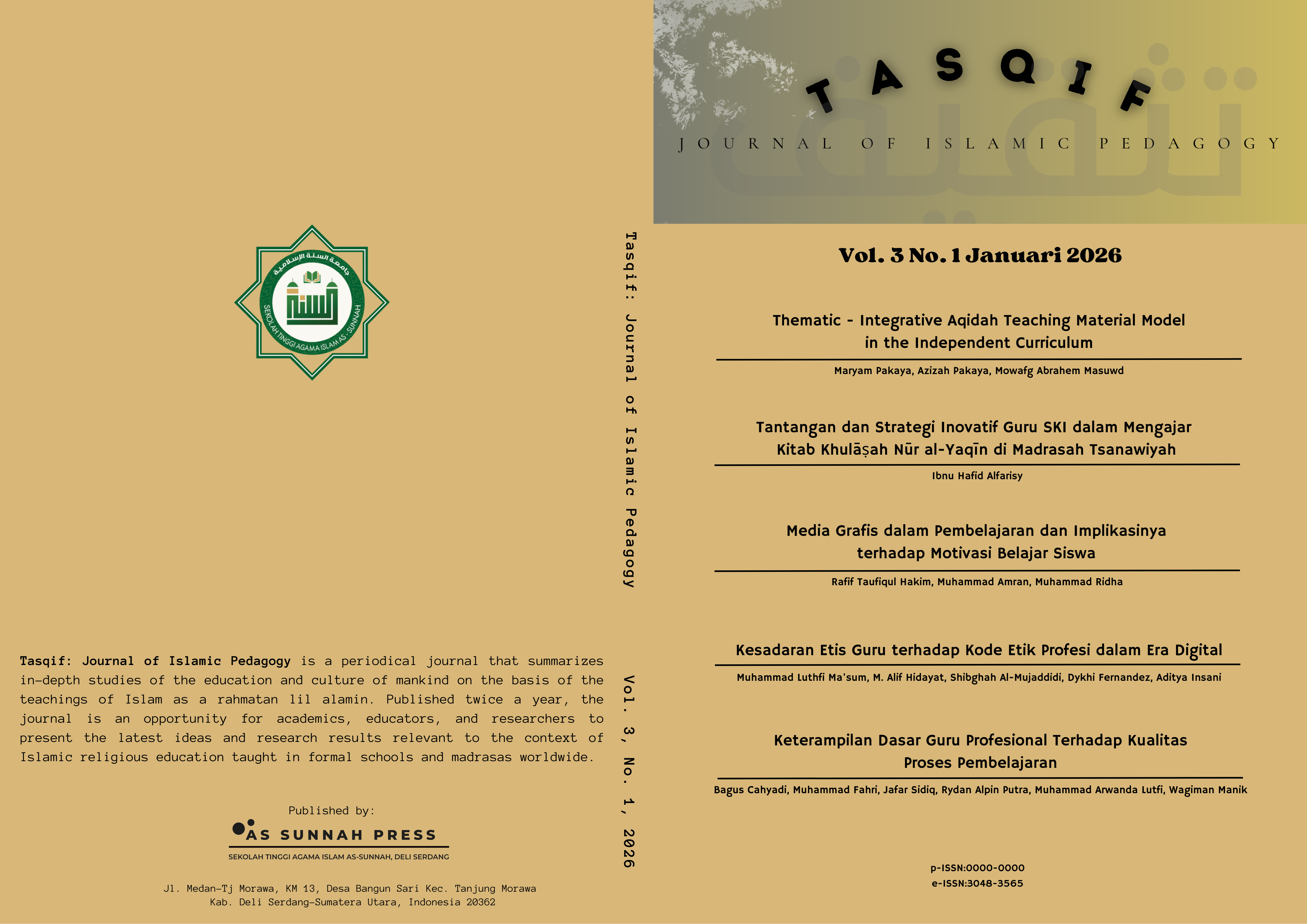 					View Vol. 3 No. 1 (2026): Tasqif: Journal of Islamic Pedagogy
				